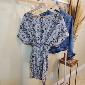 MARIO SERRANI Snakeprint Dress Sz. S